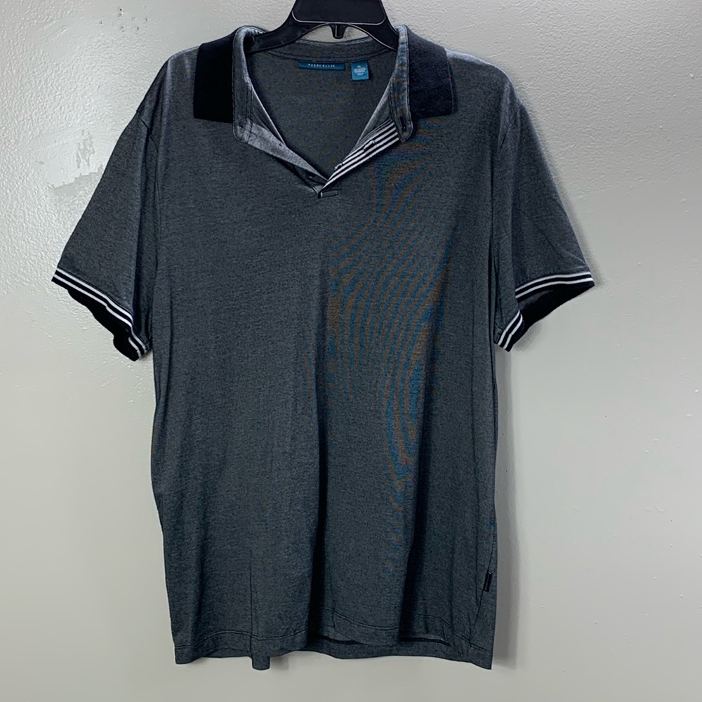 Perry Ellis Polo shirt gray short sleeve men’s XL